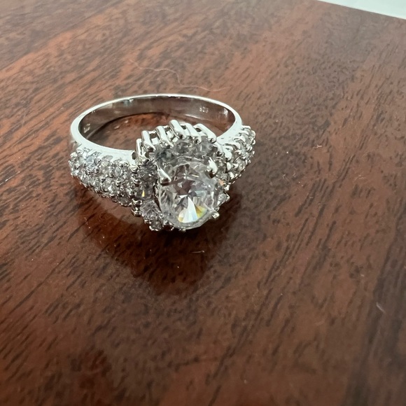 Sterling Silver Ring With Clean Stone .925 Signed NC Women Size 10 Oval - Picture 15 of 16